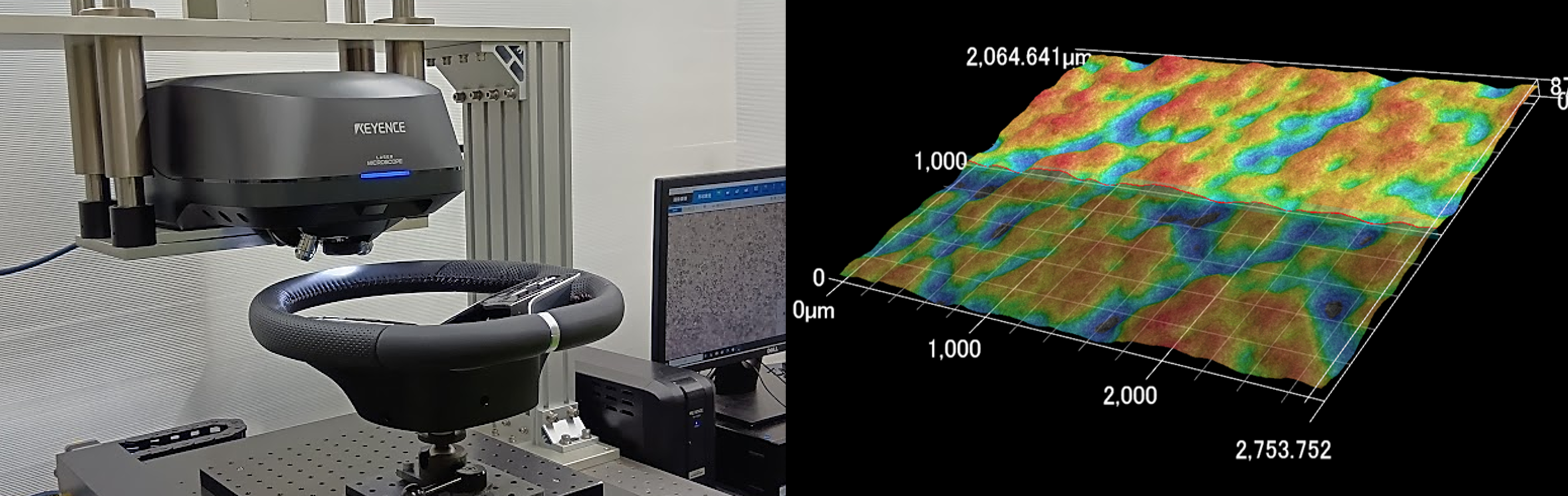 Shape analysis laser microscope